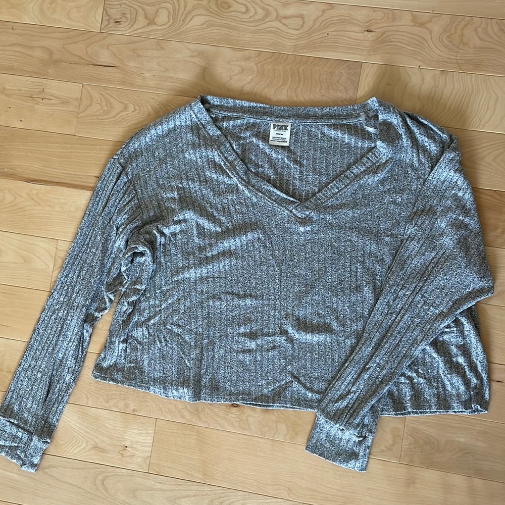 PINK grey long sleeve